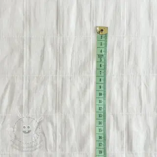 Bavlněná látka VOILE DOBBY off white