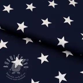 Bavlněná látka Stars navy
