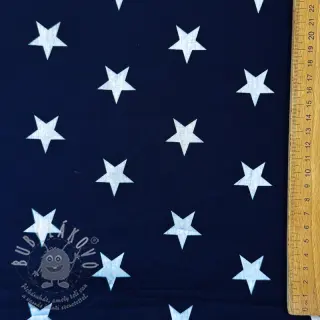 Bavlněná látka Stars navy