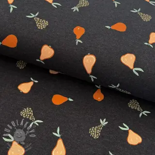 Úplet Glitter pears anthracite melange