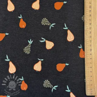 Úplet Glitter pears anthracite melange