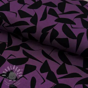 Viskóza POPLIN STRETCH Abstract purple