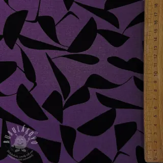 Viskóza POPLIN STRETCH Abstract purple
