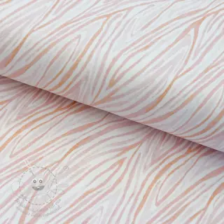 Úplet Animal skin white powder digital print