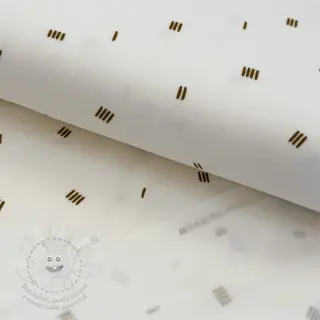 Teplákovina počesaná SOFT Stripes ecru