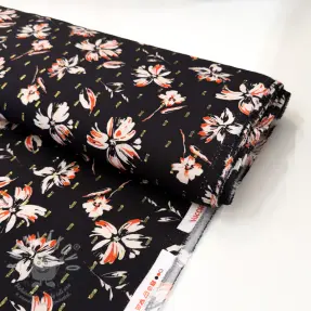 Viskóza LUREX Flowers black