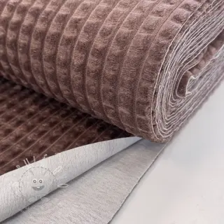 Dekorační látka VELOURS DECO SQUARE brown