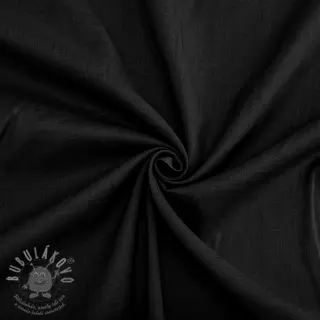 Bavlněná látka VOILE black