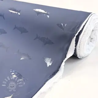 Látka na pláštěnku Shark navy