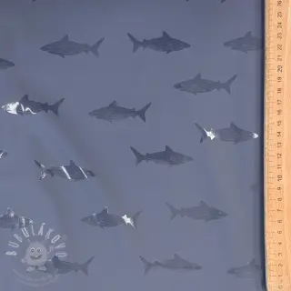 Látka na pláštěnku Shark navy
