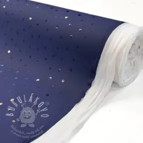 Látka na pláštěnku Dots navy