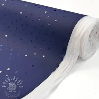 Látka na pláštěnku Dots navy