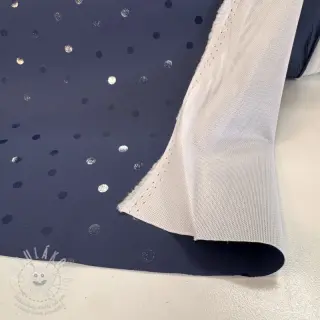 Látka na pláštěnku Dots navy
