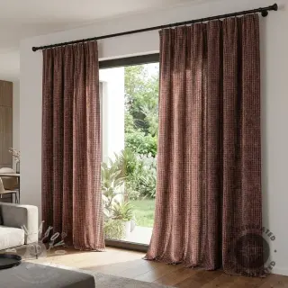 Dekorační látka VELOURS DECO SQUARE brown