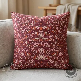Dekorační látka Boho rosewood