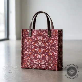 Dekorační látka Boho rosewood