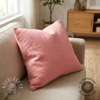 Dvojitá gázovina/mušelín soft rose ORGANIC