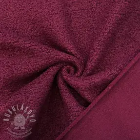 Fleece TEDDY DOUBLE SIDED burgundy