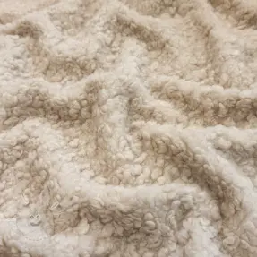 Kabátovina TEDDY BOUCLÉ beige
