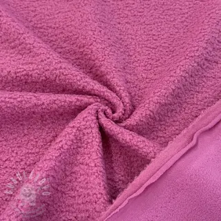 Fleece TEDDY DOUBLE SIDED pink