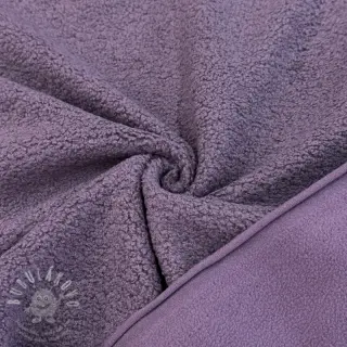 Fleece TEDDY DOUBLE SIDED mulberry