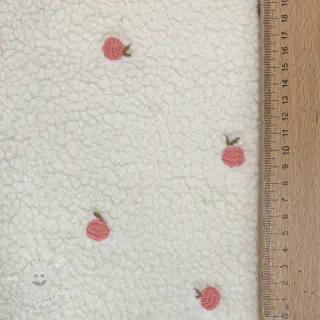 Kabátovina TEDDY JACQUARD EMBROIDERY Patches