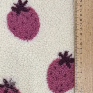 Kabátovina TEDDY JACQUARD Strawberries