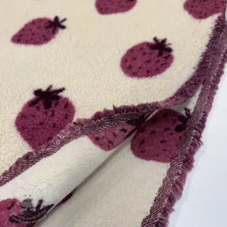 Kabátovina TEDDY JACQUARD Strawberries