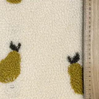 Kabátovina TEDDY JACQUARD Pears old lime