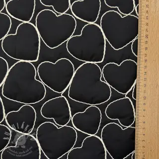 Prošev EMBROIDERY Hearts black