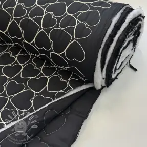 Prošev EMBROIDERY Hearts black