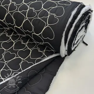 Prošev EMBROIDERY Hearts black