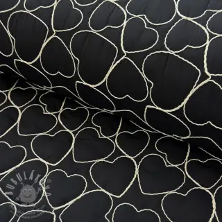 Prošev EMBROIDERY Hearts black