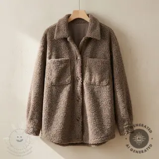 Kabátovina TEDDY taupe