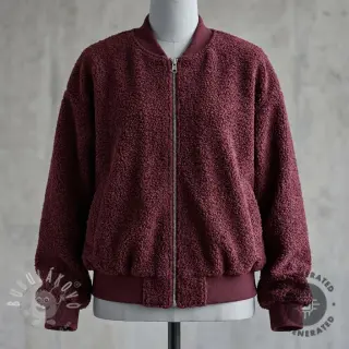 Kabátovina TEDDY rouge
