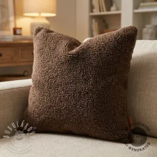 Kabátovina TEDDY dark brown