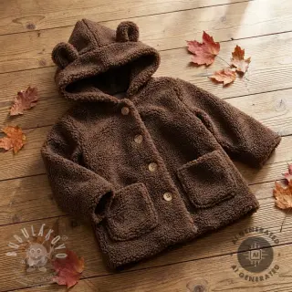 Kabátovina TEDDY dark brown
