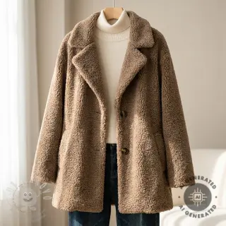 Kabátovina TEDDY soft taupe