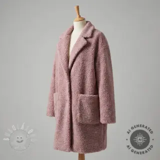 Kabátovina TEDDY dark powder