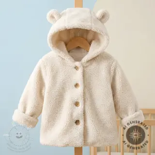Kabátovina TEDDY ecru