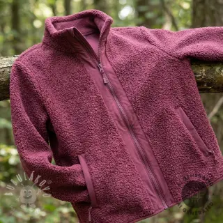 Fleece TEDDY DOUBLE SIDED rouge