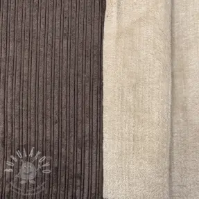 Manšestr Cofur fleece dark brown