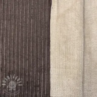 Manšestr Cofur fleece dark brown