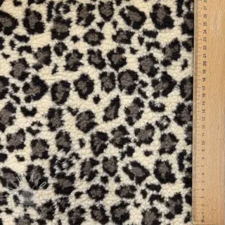 Kabátovina TEDDY JACQUARD Animal skin brown