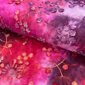 Manšestr tenký TIE DYE 21W Dandy design E
