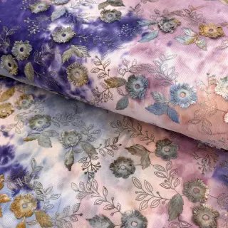 Manšestr tenký TIE DYE 21W Catchy design E