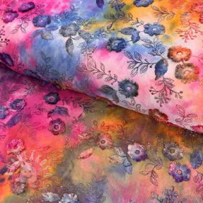 Manšestr tenký TIE DYE 21W Catchy design G