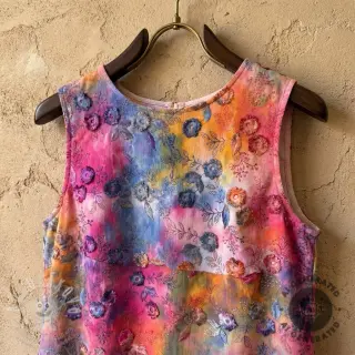 Manšestr tenký TIE DYE 21W Catchy design G