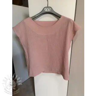 Bavlněná látka SLUB WASHED old rose