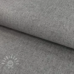Dekorační látka COATED Linenlook premium grey